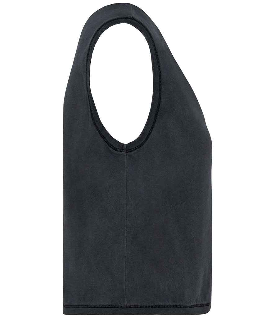 Native Spirit Ladies Cropped Tank Top in Washed Soft Fabric with Casual Comfort Fit
