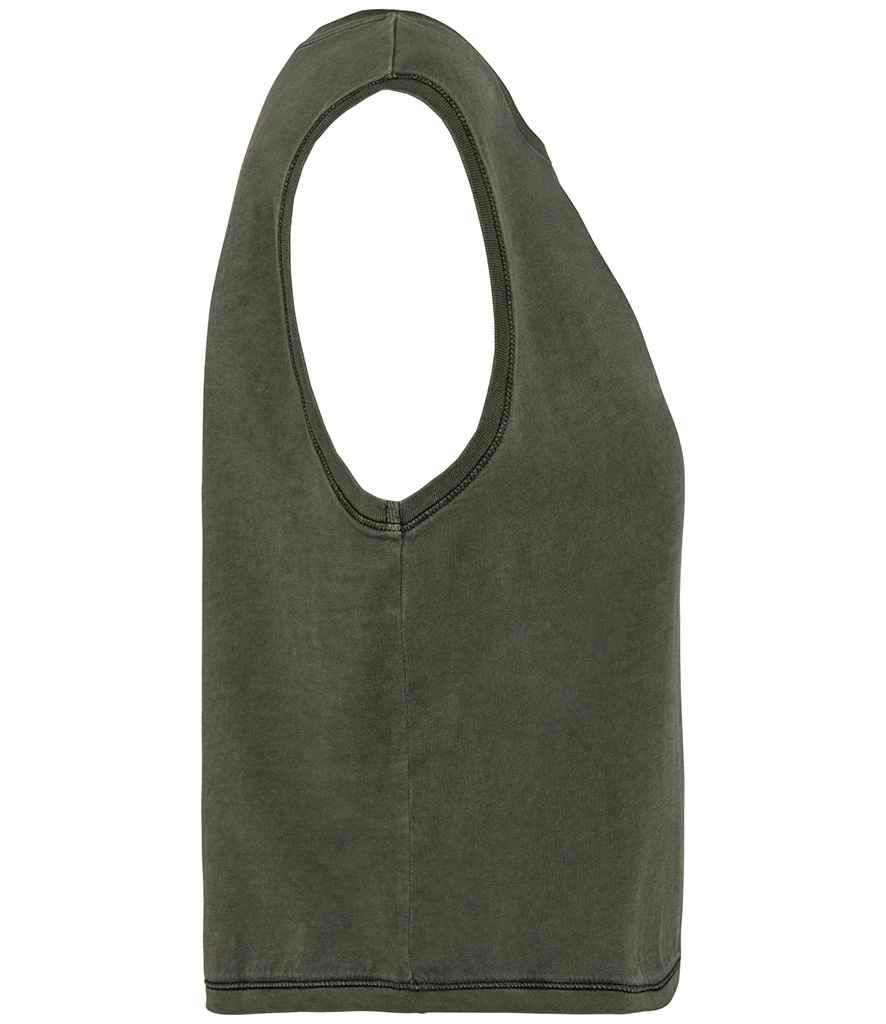 Native Spirit Ladies Cropped Tank Top in Washed Soft Fabric with Casual Comfort Fit
