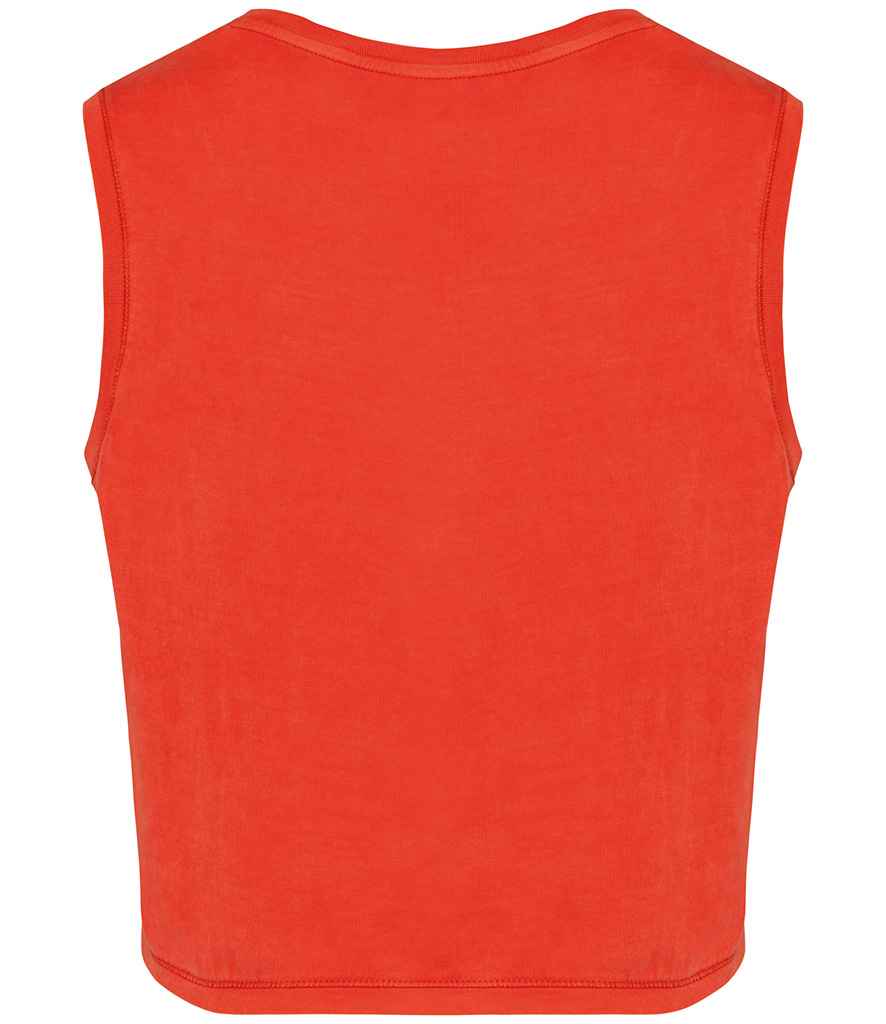 Native Spirit Ladies Cropped Tank Top in Washed Soft Fabric with Casual Comfort Fit