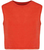 Native Spirit Ladies Cropped Tank Top in Washed Soft Fabric with Casual Comfort Fit