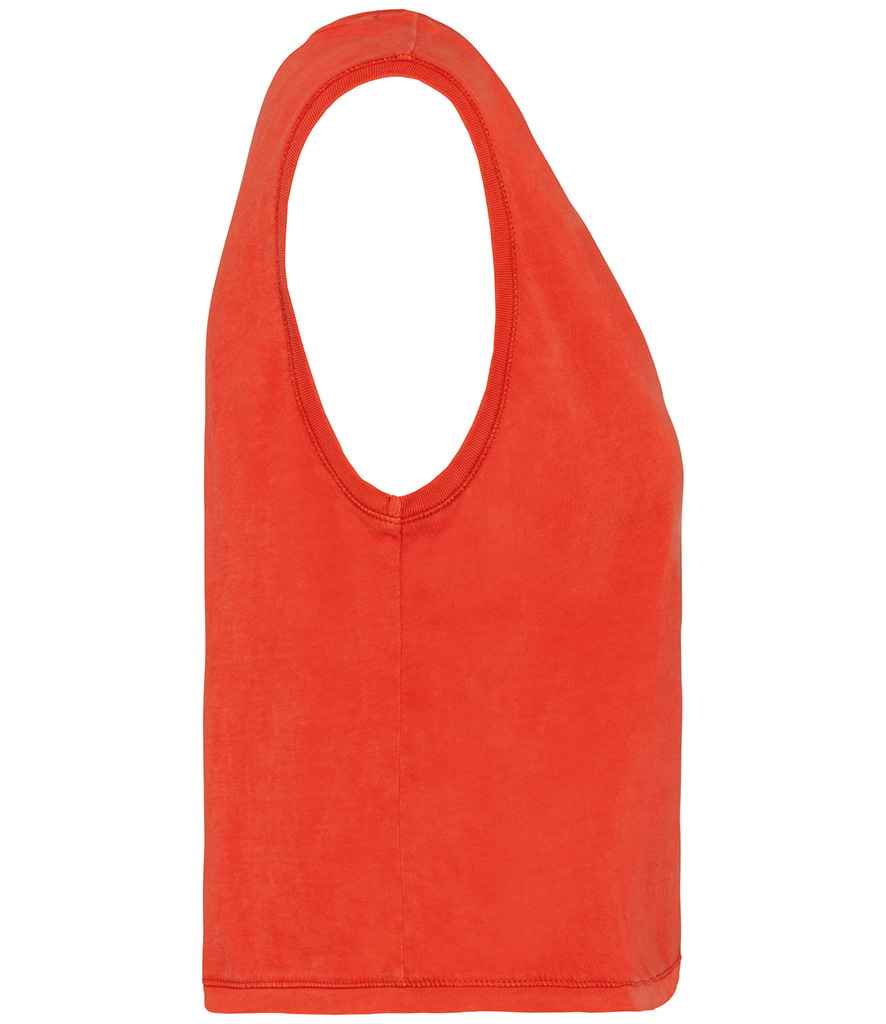 Native Spirit Ladies Cropped Tank Top in Washed Soft Fabric with Casual Comfort Fit