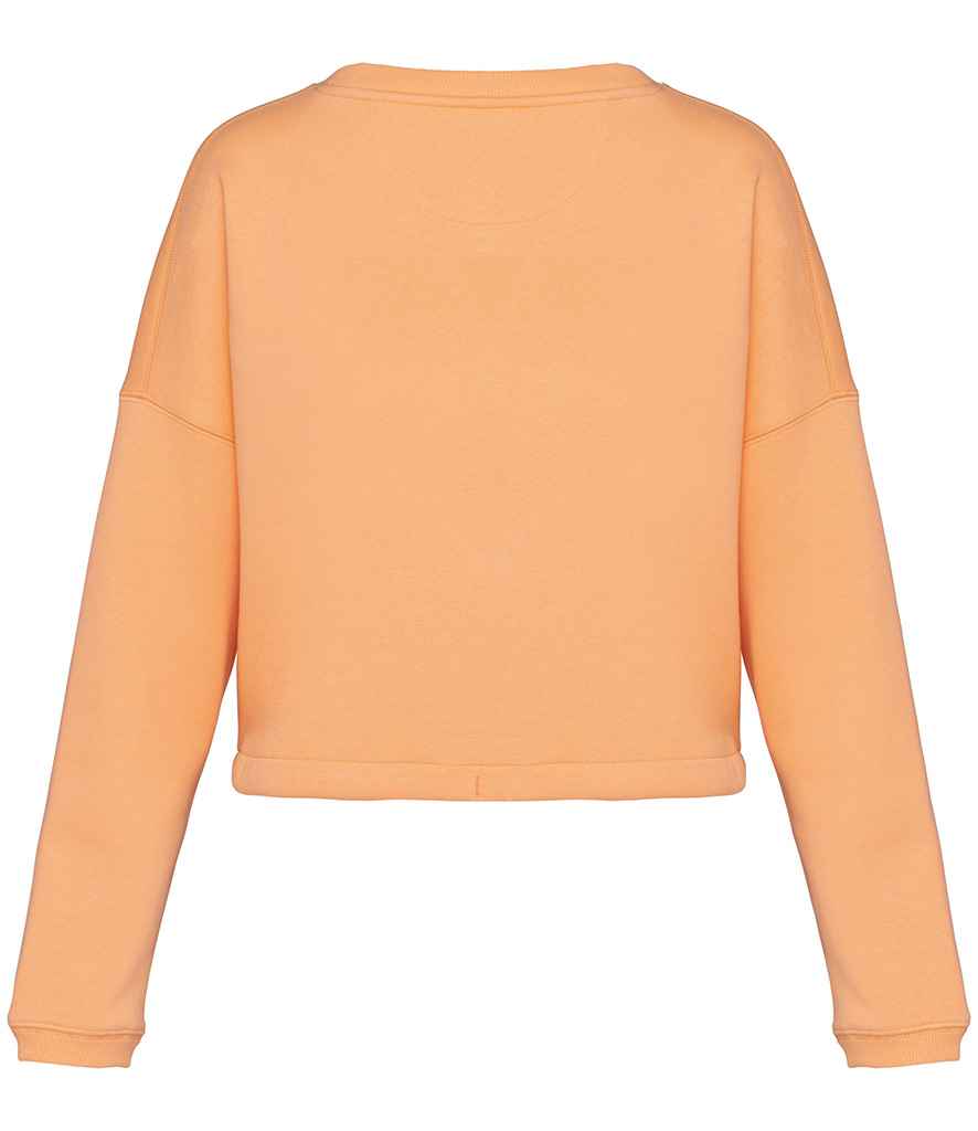 Native Spirit Ladies Oversized Cropped Sweatshirt with Comfortable Relaxed Fit