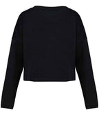 Native Spirit Ladies Oversized Cropped Sweatshirt with Comfortable Relaxed Fit