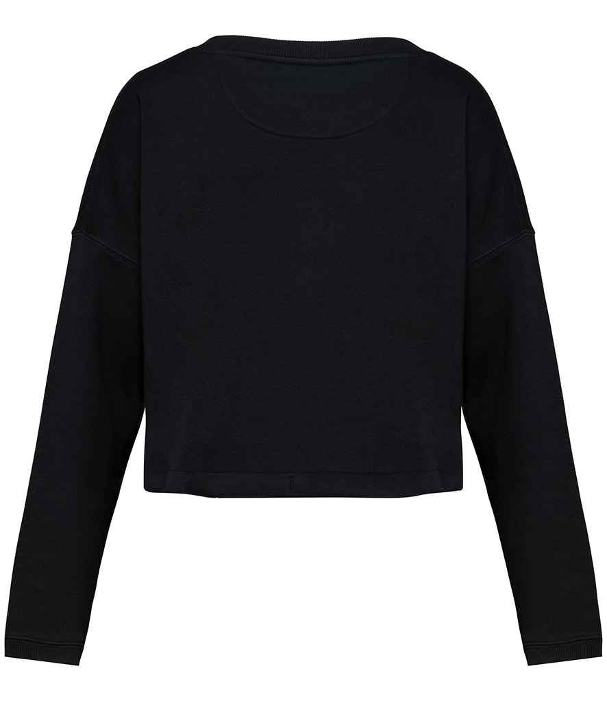 Native Spirit Ladies Oversized Cropped Sweatshirt with Comfortable Relaxed Fit