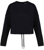 Native Spirit Ladies Oversized Cropped Sweatshirt with Comfortable Relaxed Fit