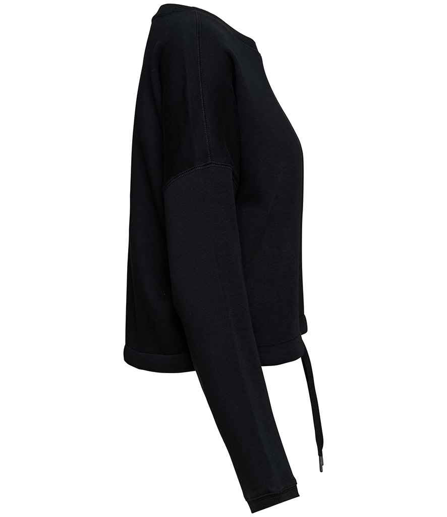 Native Spirit Ladies Oversized Cropped Sweatshirt with Comfortable Relaxed Fit