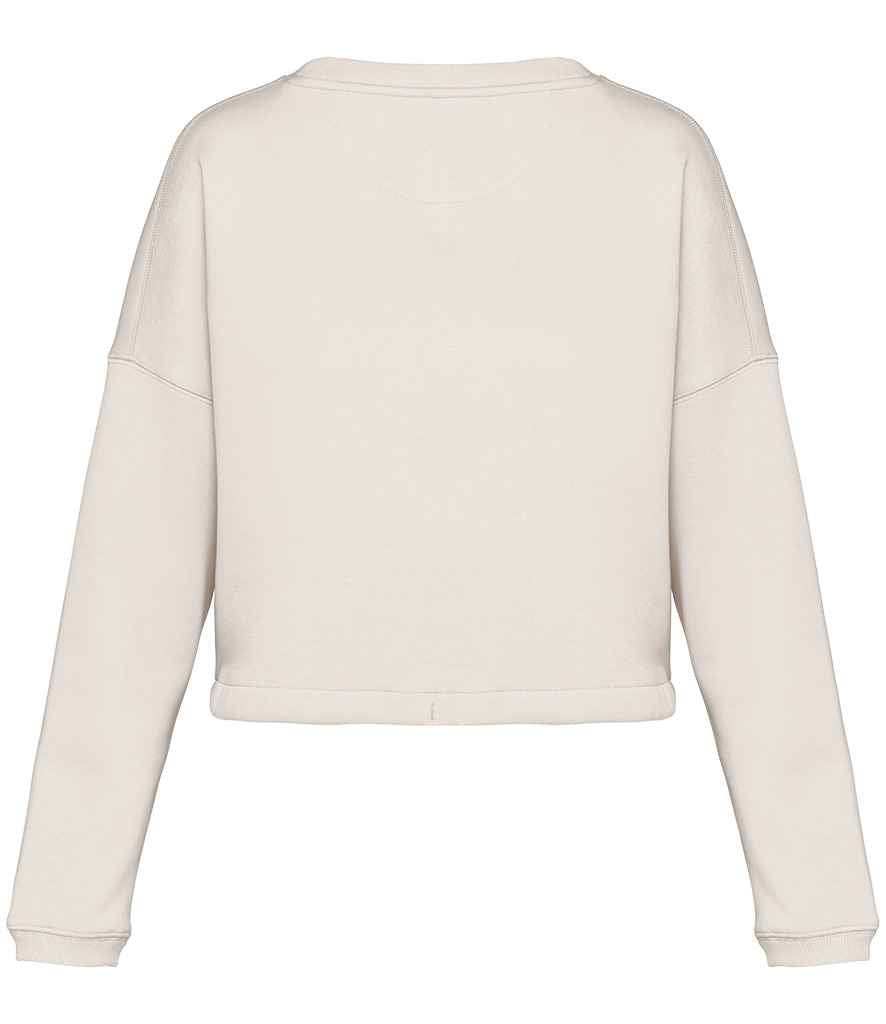 Native Spirit Ladies Oversized Cropped Sweatshirt with Comfortable Relaxed Fit