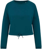 Native Spirit Ladies Oversized Cropped Sweatshirt with Comfortable Relaxed Fit