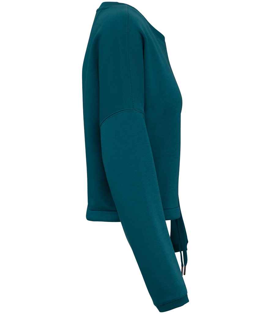 Native Spirit Ladies Oversized Cropped Sweatshirt with Comfortable Relaxed Fit