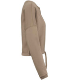 Native Spirit Ladies Oversized Cropped Sweatshirt with Comfortable Relaxed Fit