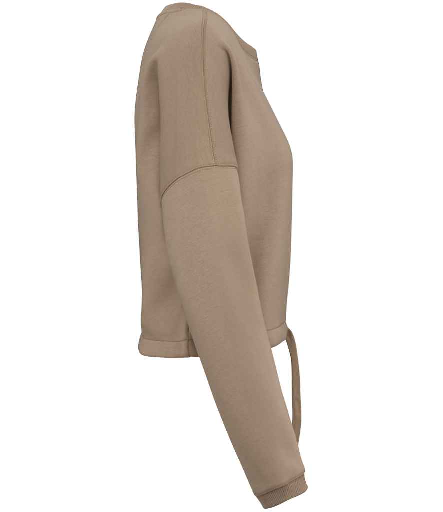 Native Spirit Ladies Oversized Cropped Sweatshirt with Comfortable Relaxed Fit