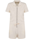 Native Spirit Ladies Terry Towel Short Overall in Soft, Comfortable Fabric for Everyday Wear