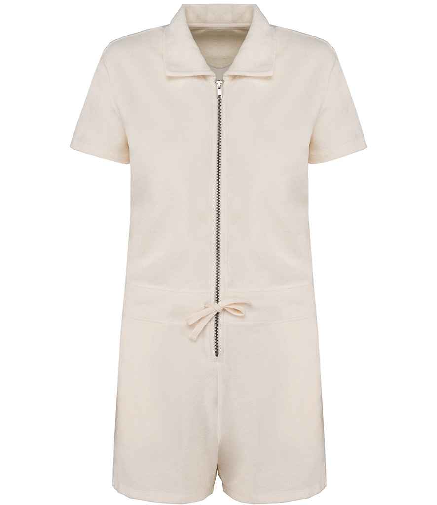 Native Spirit Ladies Terry Towel Short Overall in Soft, Comfortable Fabric for Everyday Wear