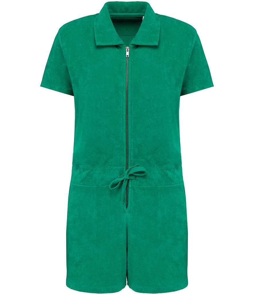 Native Spirit Ladies Terry Towel Short Overall in Soft, Comfortable Fabric for Everyday Wear