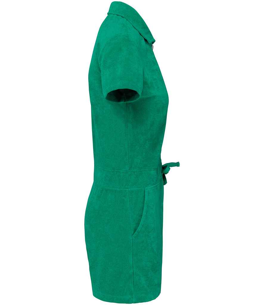 Native Spirit Ladies Terry Towel Short Overall in Soft, Comfortable Fabric for Everyday Wear