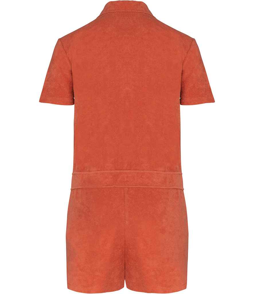 Native Spirit Ladies Terry Towel Short Overall in Soft, Comfortable Fabric for Everyday Wear