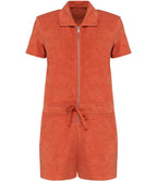 Native Spirit Ladies Terry Towel Short Overall in Soft, Comfortable Fabric for Everyday Wear