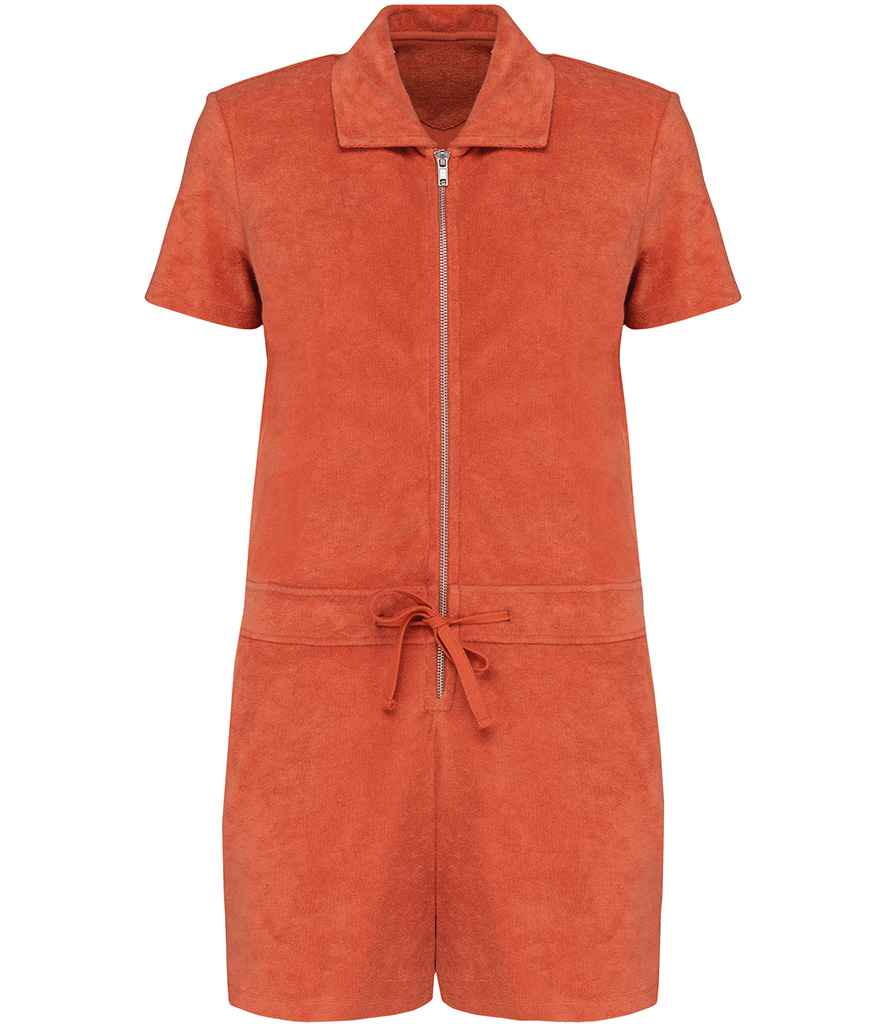 Native Spirit Ladies Terry Towel Short Overall in Soft, Comfortable Fabric for Everyday Wear