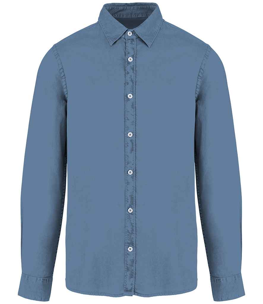 Native Spirit Washed Long Sleeve Shirt in a Soft, Vintage-Inspired Washed Finish