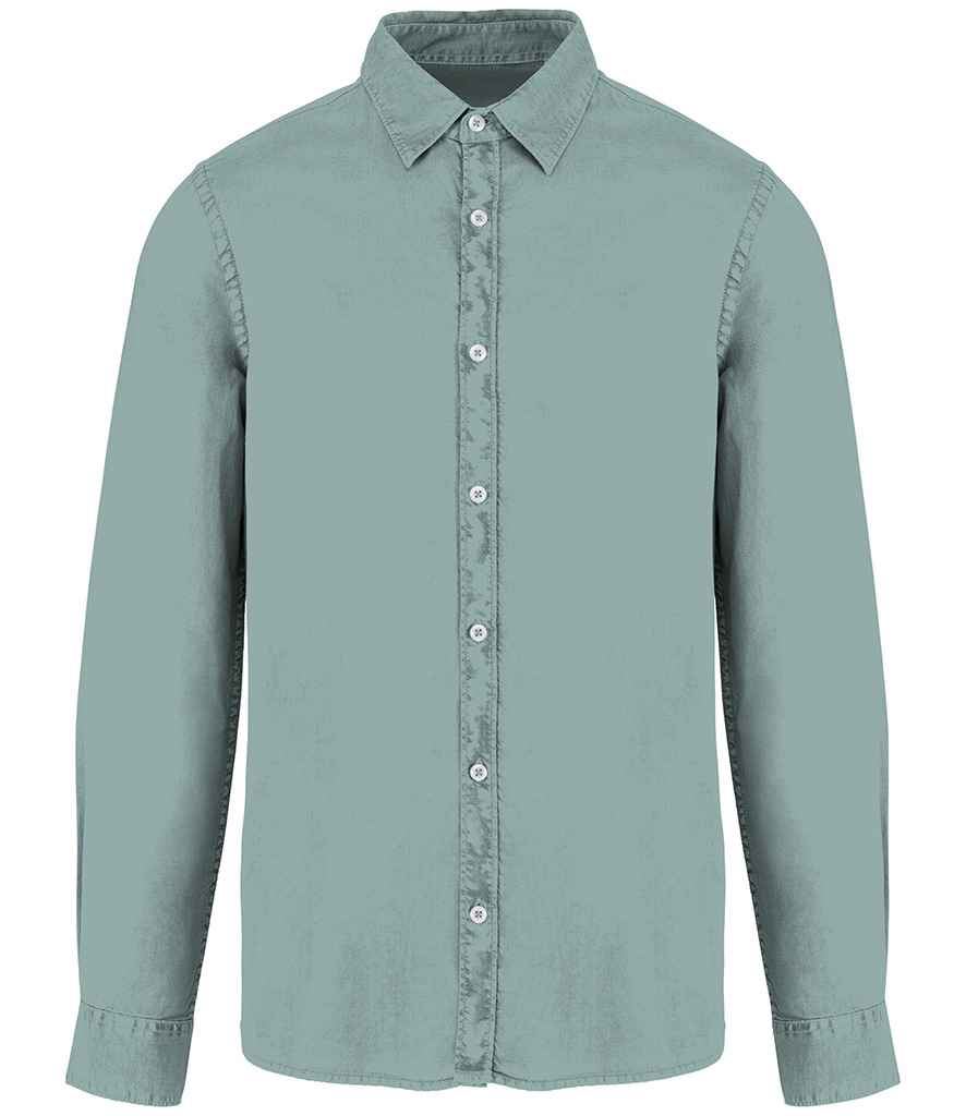 Native Spirit Washed Long Sleeve Shirt in a Soft, Vintage-Inspired Washed Finish