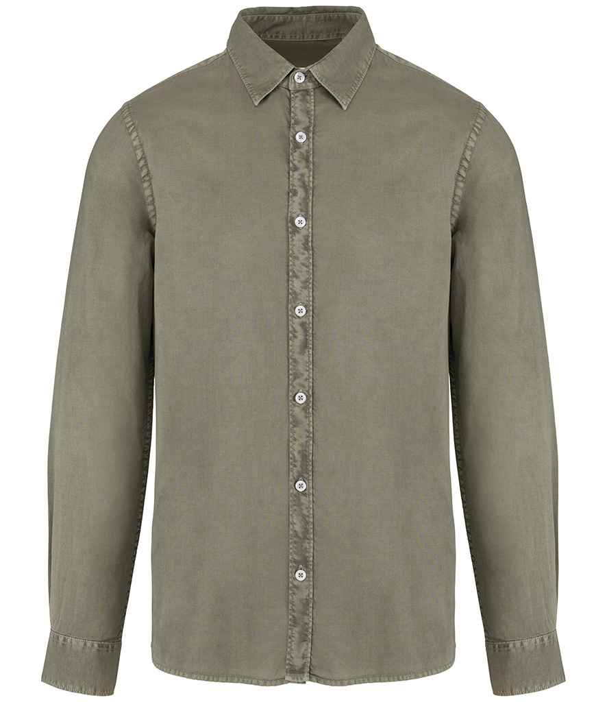 Native Spirit Washed Long Sleeve Shirt in a Soft, Vintage-Inspired Washed Finish
