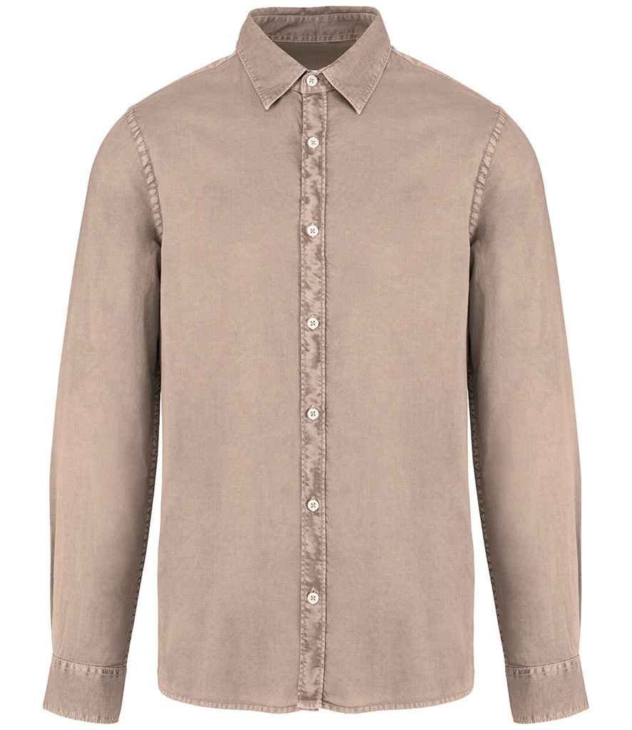 Native Spirit Washed Long Sleeve Shirt in a Soft, Vintage-Inspired Washed Finish