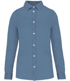 Native Spirit Ladies Washed Long Sleeve Shirt with Classic Washed Finish and Comfortable Fit