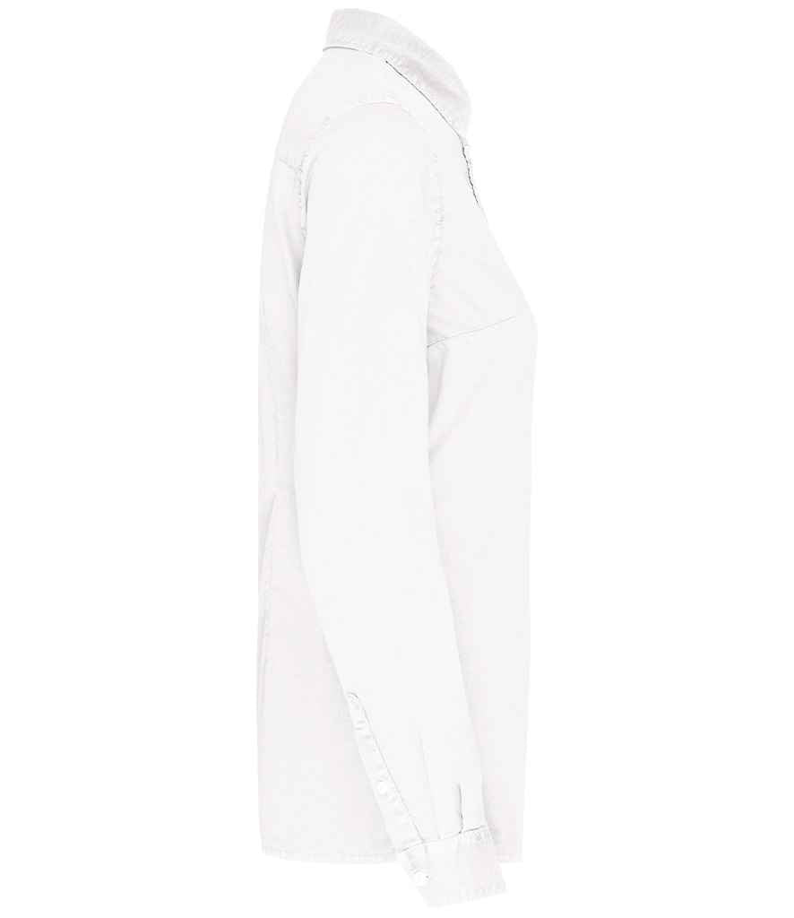 Native Spirit Ladies Washed Long Sleeve Shirt with Classic Washed Finish and Comfortable Fit