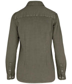 Native Spirit Ladies Washed Long Sleeve Shirt with Classic Washed Finish and Comfortable Fit