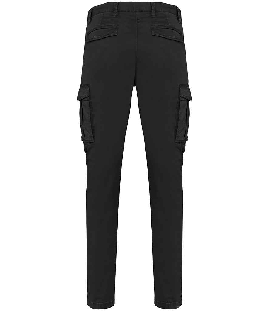 Native Spirit Washed Cargo Trousers with Durable Fabric and Relaxed Fit