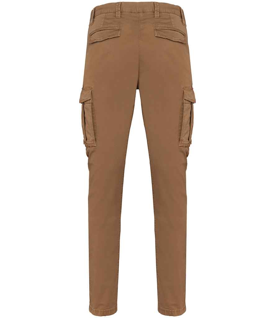 Native Spirit Washed Cargo Trousers with Durable Fabric and Relaxed Fit