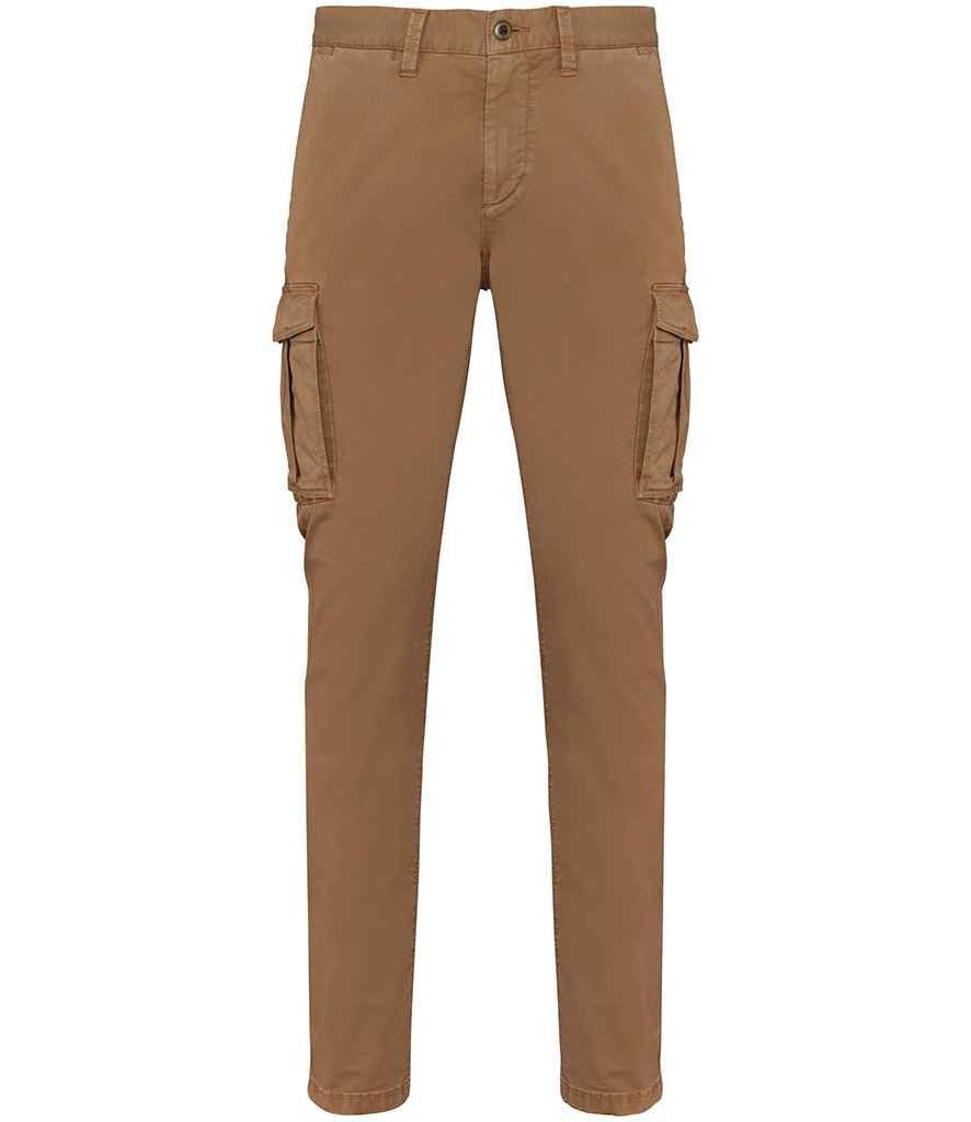Native Spirit Washed Cargo Trousers with Durable Fabric and Relaxed Fit