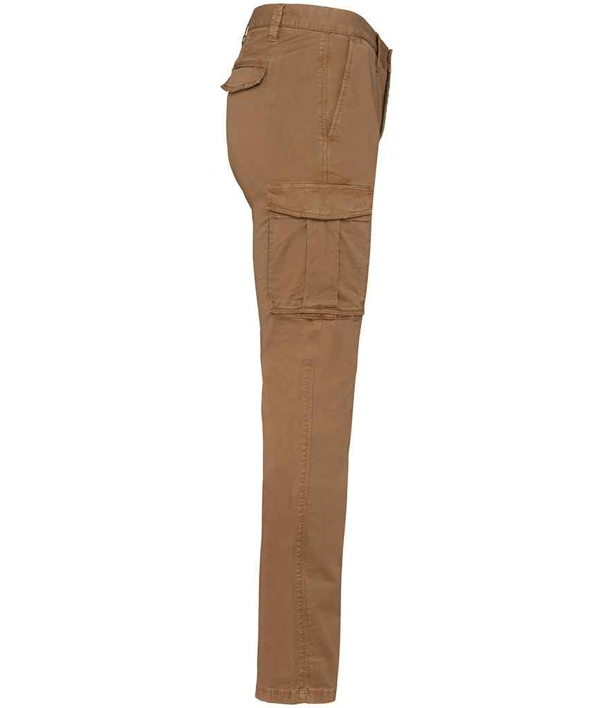 Native Spirit Washed Cargo Trousers with Durable Fabric and Relaxed Fit