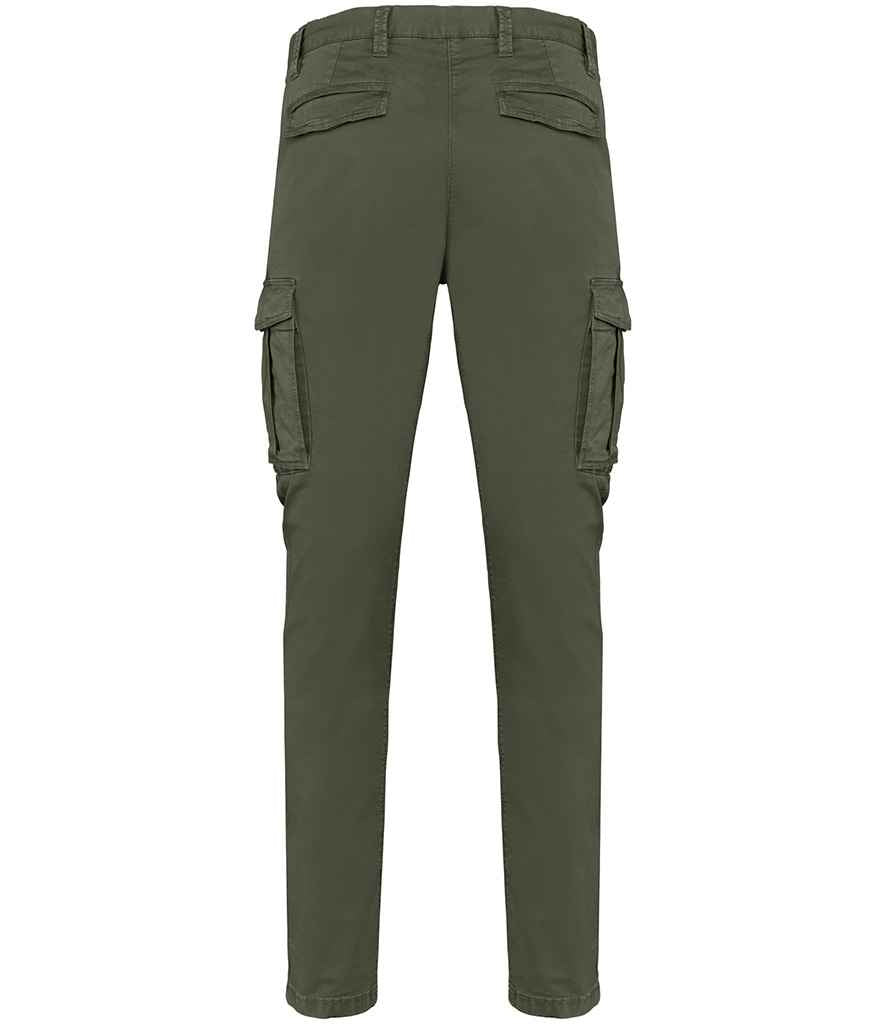 Native Spirit Washed Cargo Trousers with Durable Fabric and Relaxed Fit