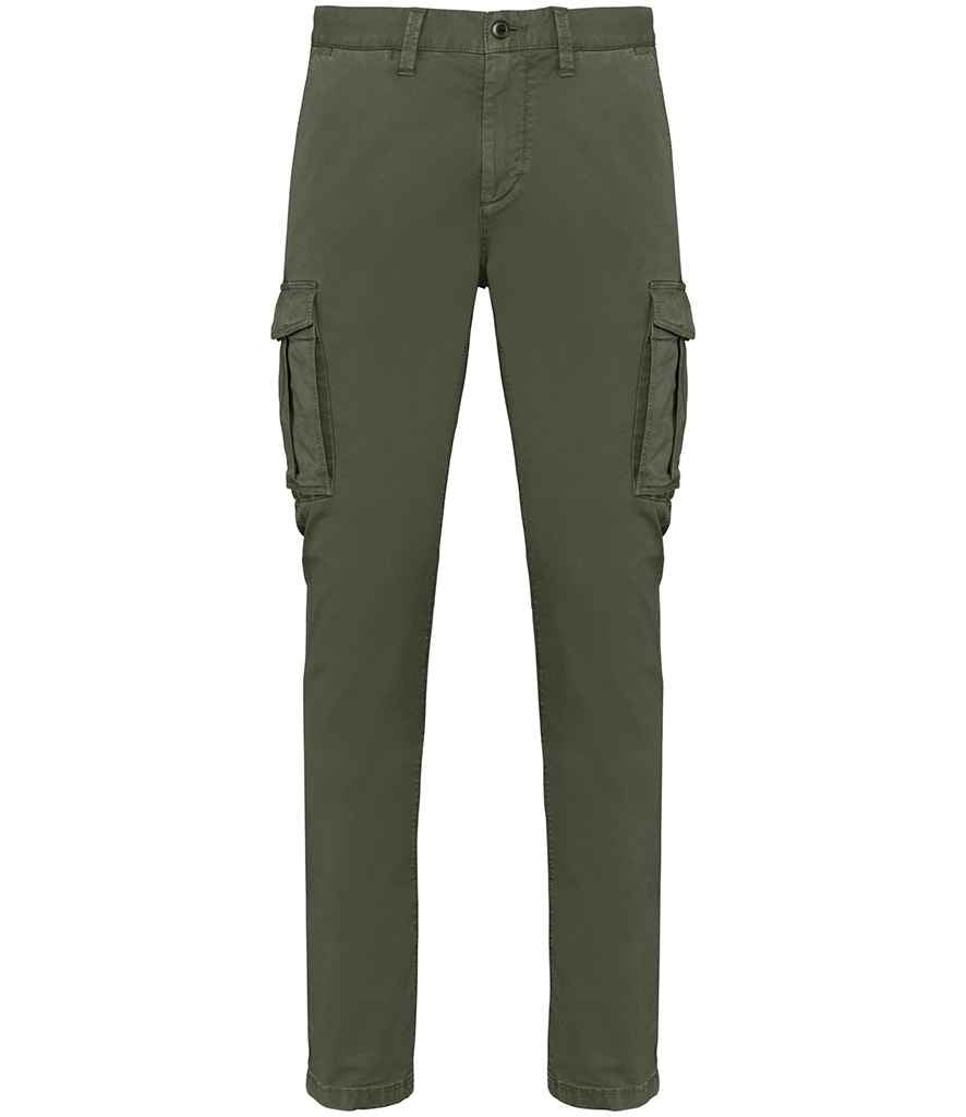Native Spirit Washed Cargo Trousers with Durable Fabric and Relaxed Fit