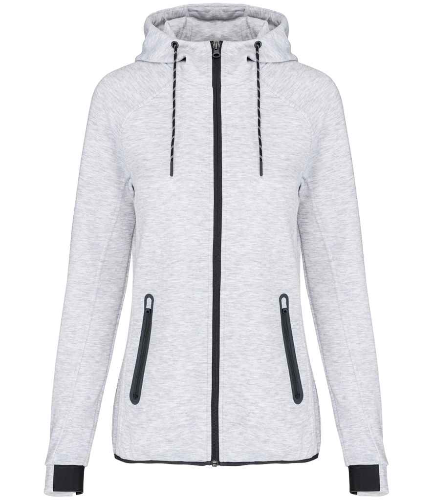Proact Ladies Performance Hooded Jacket | Ash Heather