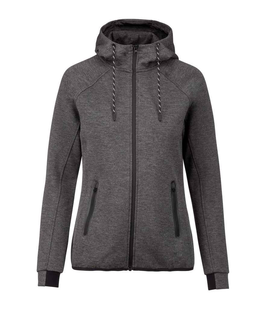 Proact Ladies Performance Hooded Jacket | Deep Grey Heather