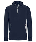 Proact Zip Neck Hooded Sweatshirt | Navy
