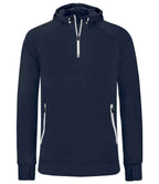Proact Zip Neck Hooded Sweatshirt | Navy
