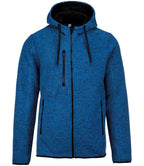 Proact Heather Hooded Jacket | Light Royal Blue Melange