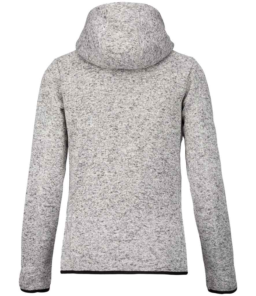 Proact Ladies Heather Hooded Jacket | Light Grey Melange