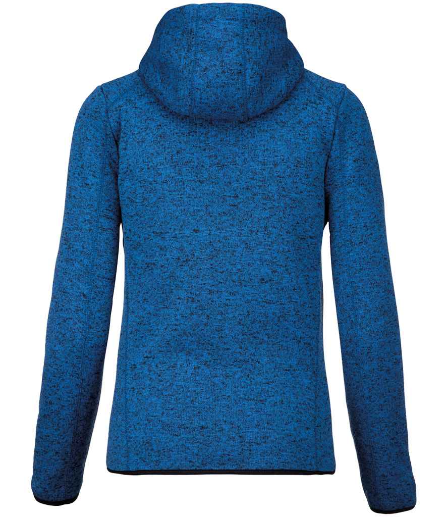 Proact Ladies Heather Hooded Jacket | Light Royal Blue Melange