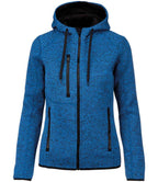 Proact Ladies Heather Hooded Jacket | Light Royal Blue Melange