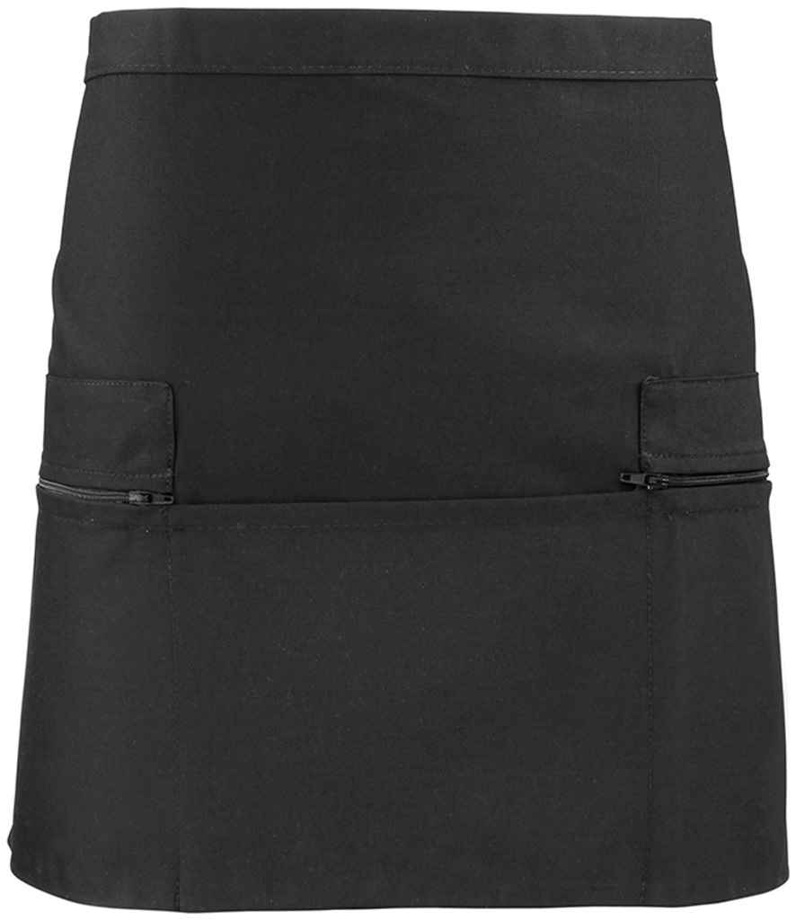 Premier Zip Pocket Waist Apron | Black