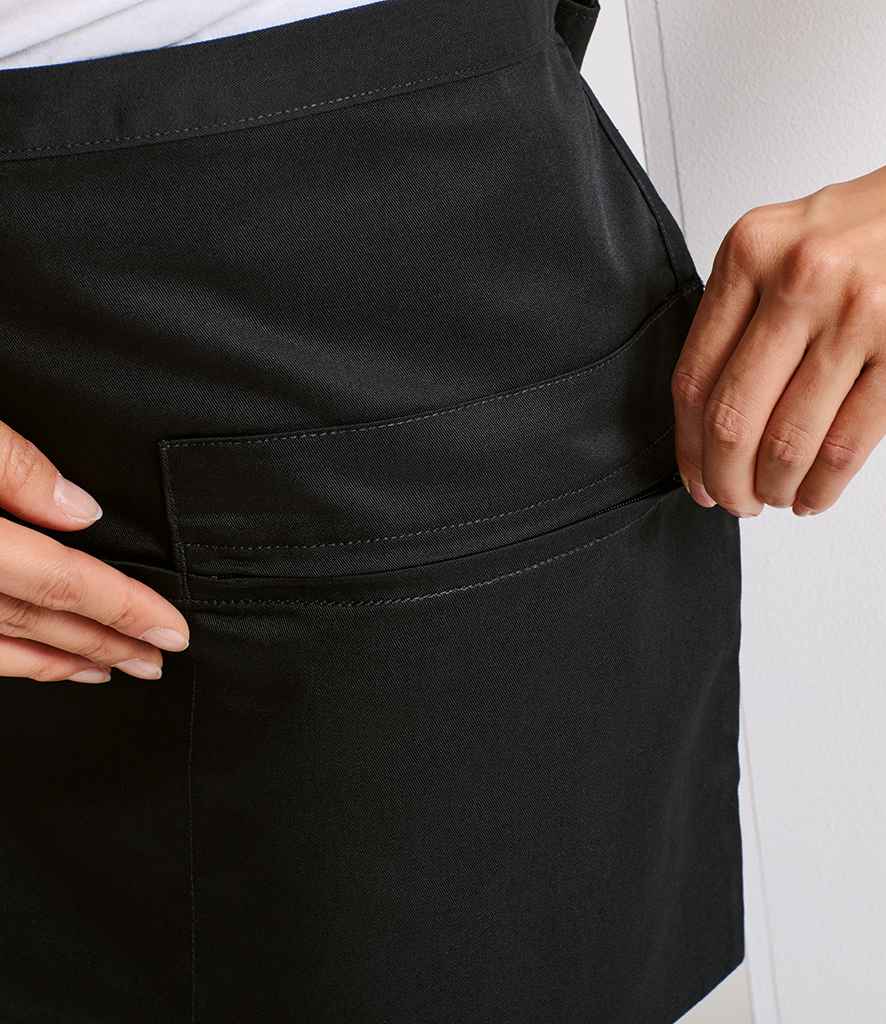 Premier Zip Pocket Waist Apron | Black
