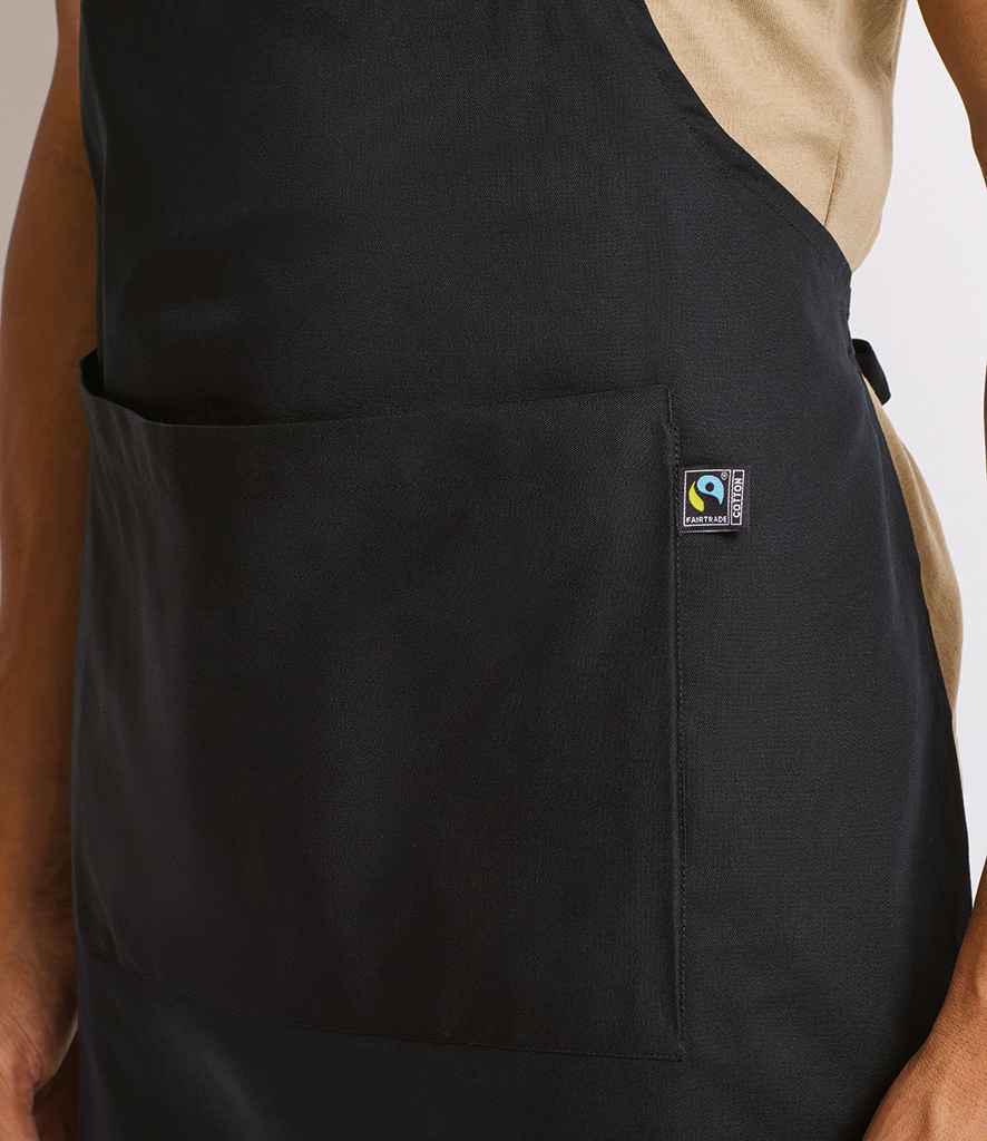 Premier Fairtrade Organic Cotton Bib Apron | Black
