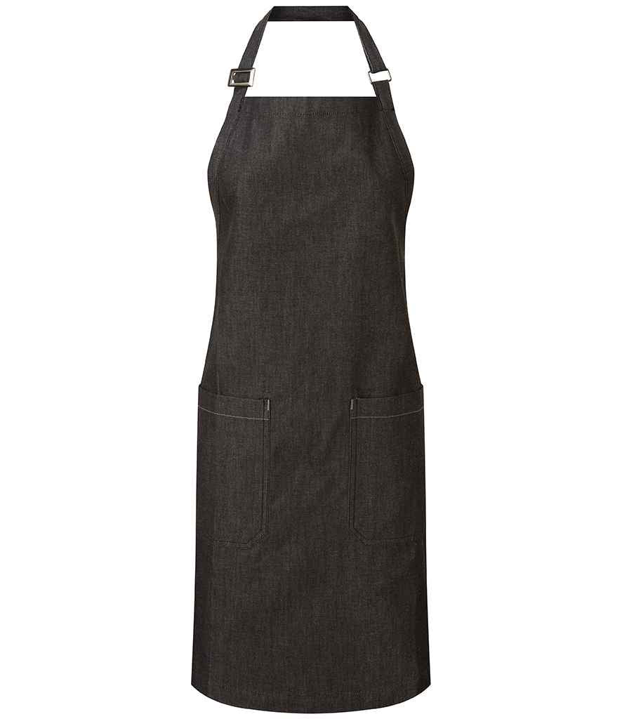 Premier Fairtrade Organic Cotton Denim Bib Apron in Durable, High-Quality Fabric