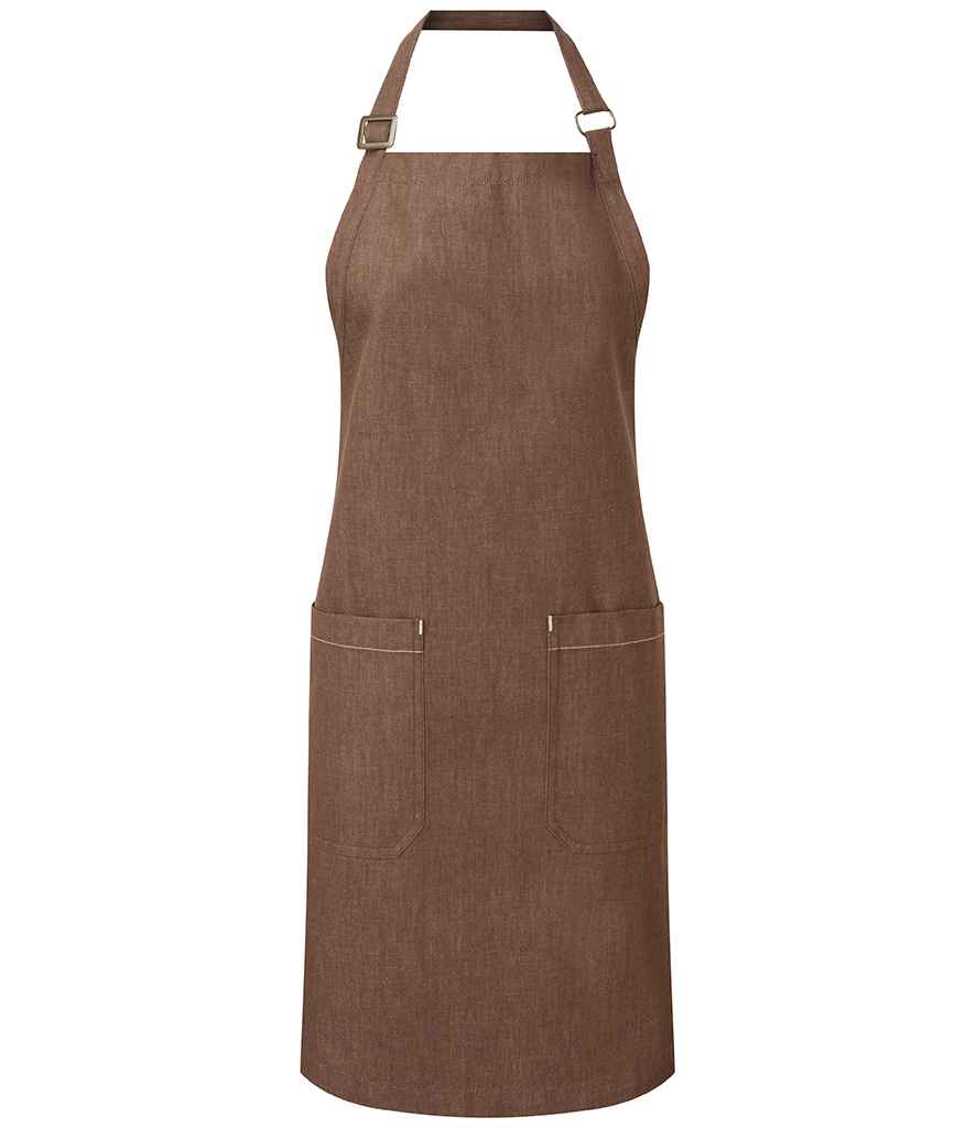 Premier Fairtrade Organic Cotton Denim Bib Apron in Durable, High-Quality Fabric