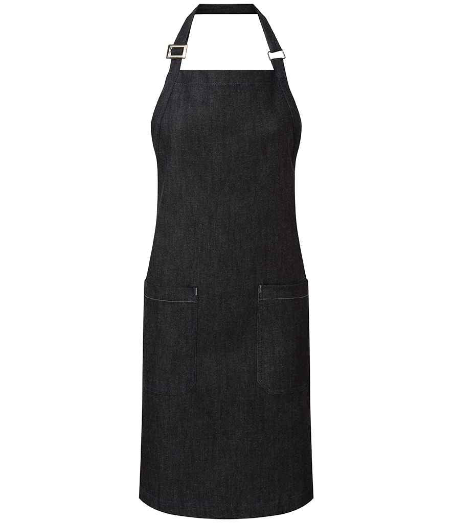 Premier Fairtrade Organic Cotton Denim Bib Apron in Durable, High-Quality Fabric