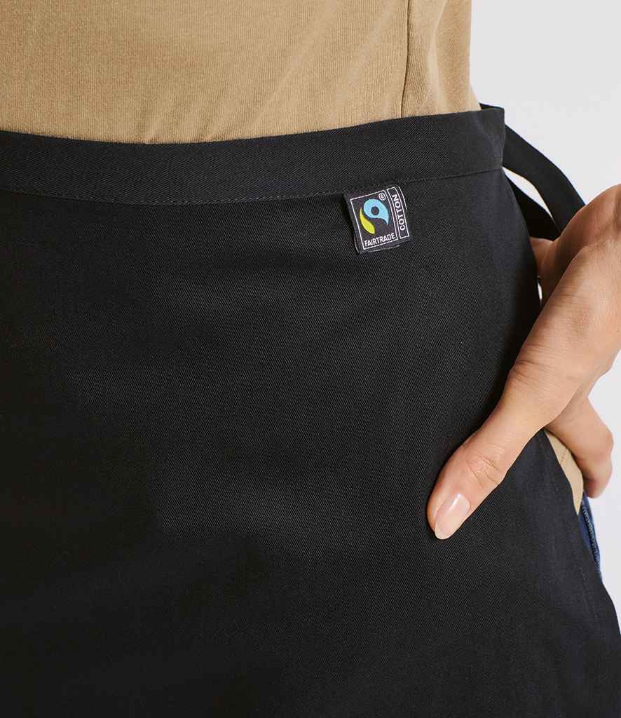 Premier Fairtrade Organic Cotton Waist Apron | Black